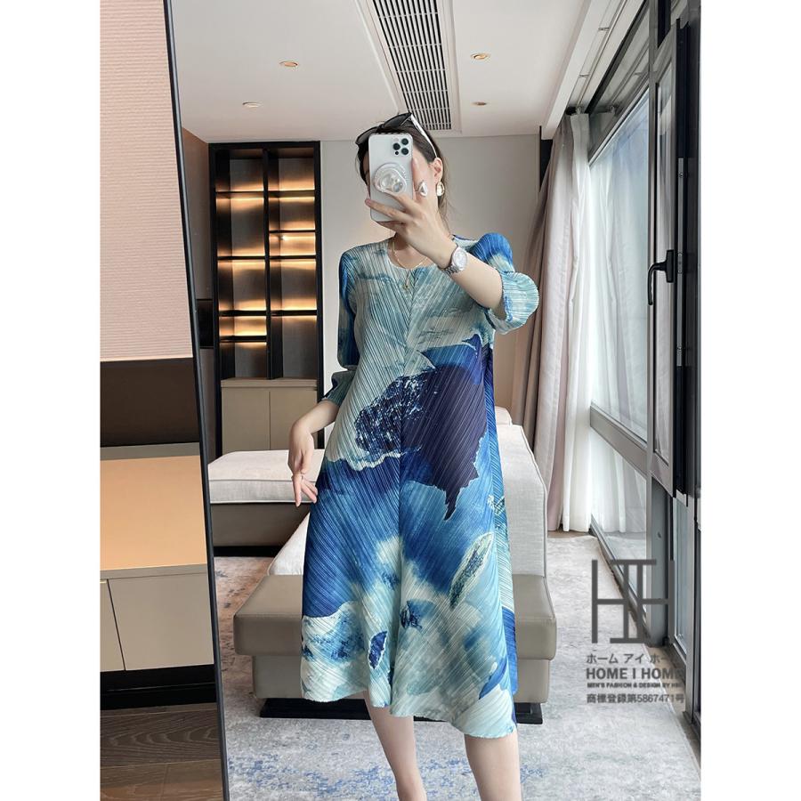 kayMe 七分袖ワンピース ひざ丈　11L セール】 7分袖ワンピース （ミニ丈・ひざ丈ワンピース）｜7