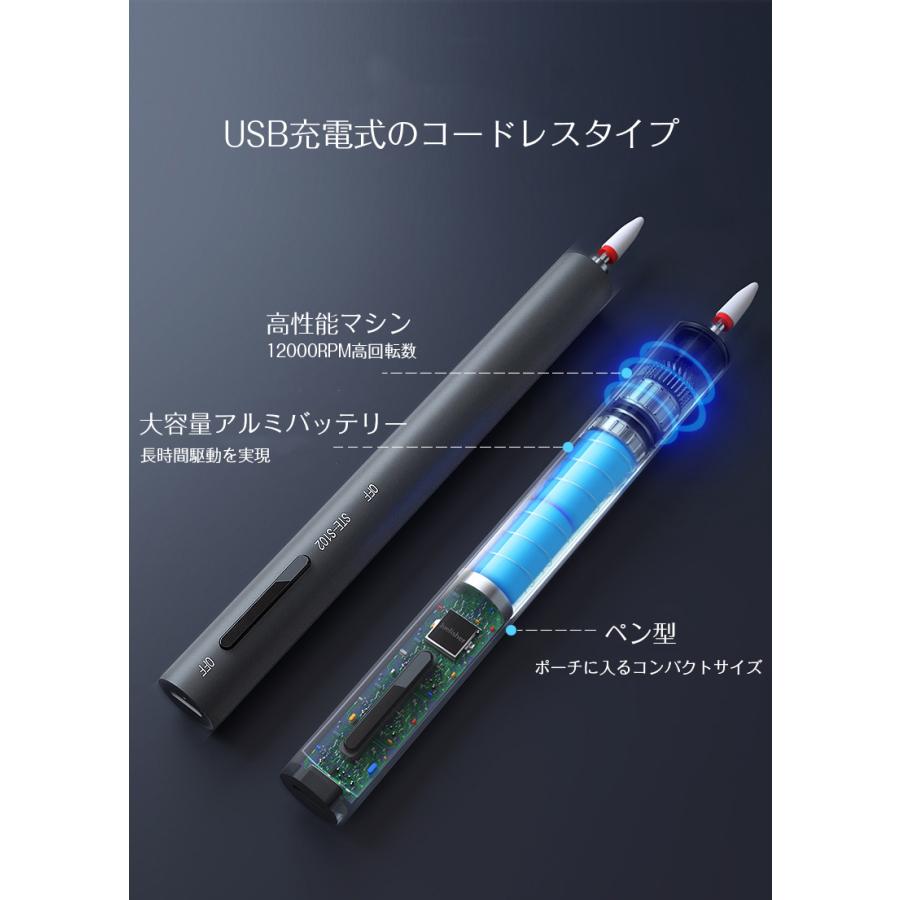 ホームアイホーム LEDライト 電動爪やすり USB充電 静音 ネイルケア