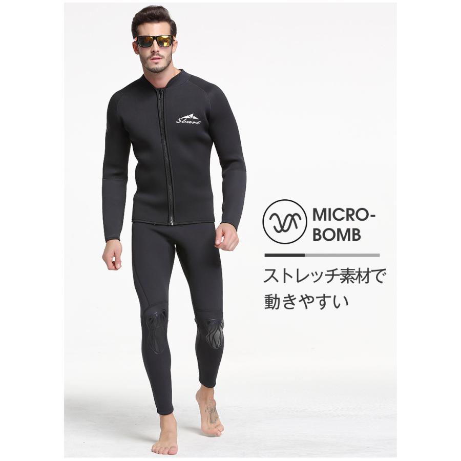 ホームアイホーム メンズ ウェットスーツ 長袖タッパー 単品 ウェット