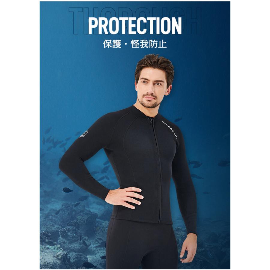 Lサイズ 国産 ウェットスーツ 長袖タッパー ウエットスーツ ZEAK(ジーク) ウェットスーツ 男性用 メンズ 長袖 タッパー