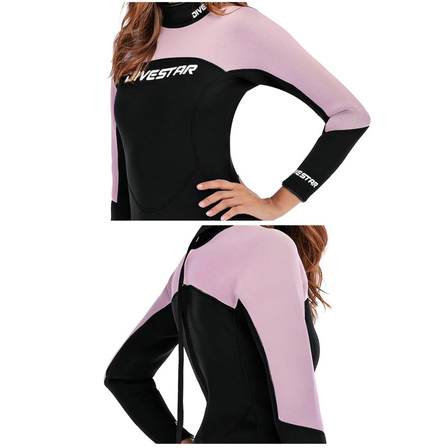 ウェットスーツ フルスーツ レディース 防寒 ストレッチ 保温 バック