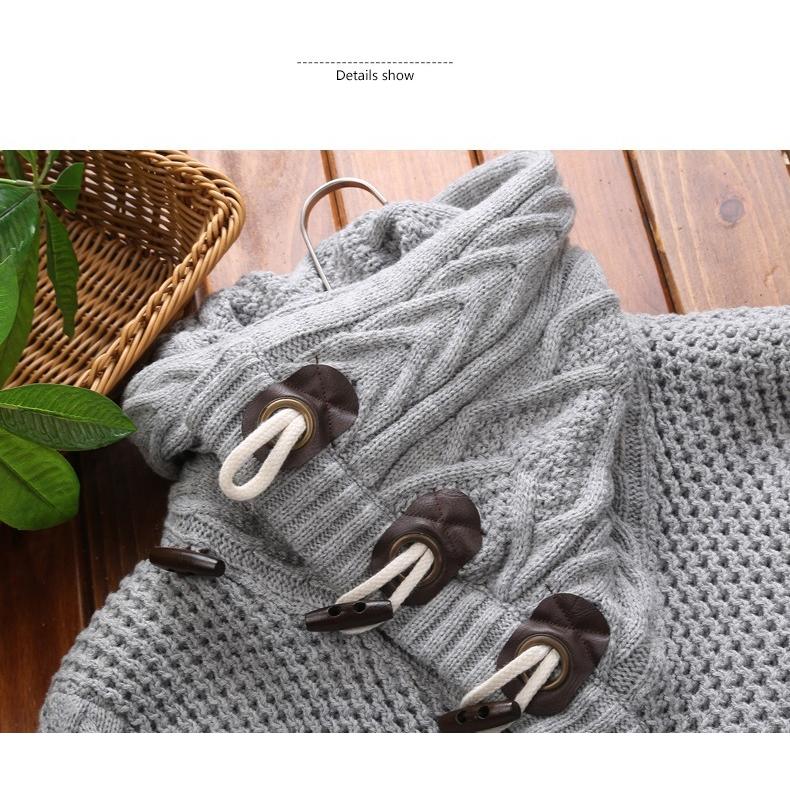 ホームアイホーム カーディガン メンズ ハイネックニット トグルボタン