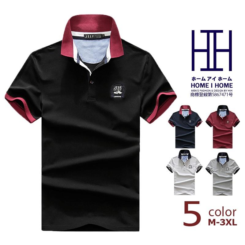 ポロシャツ メンズ 無地 半袖 カラー配色 ビジカジ ゴルフウェア オシャレ シンプル 夏物 Pl3969 夢価格 通販 Yahoo ショッピング