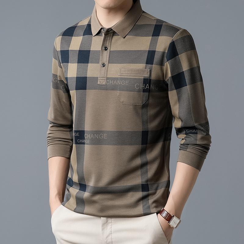 479c-boy styleチェック柄長袖ポロシャツブラウンスラックスＸＬ古着 ROTHCO（ロスコ） シャツ 長袖 ブロック チェック柄 メンズ USAモデル