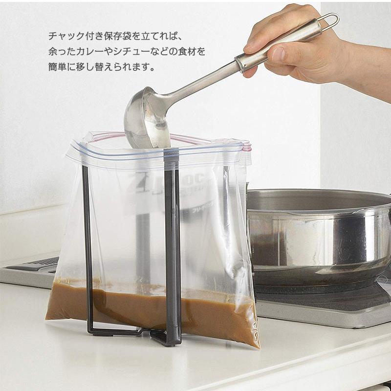 三角コーナー ポリ袋エコホルダー 流し台 シンク上 キッチンスタンド キッチン グラスホルダー 折りたたみ 送料無料｜yumekakaku｜04