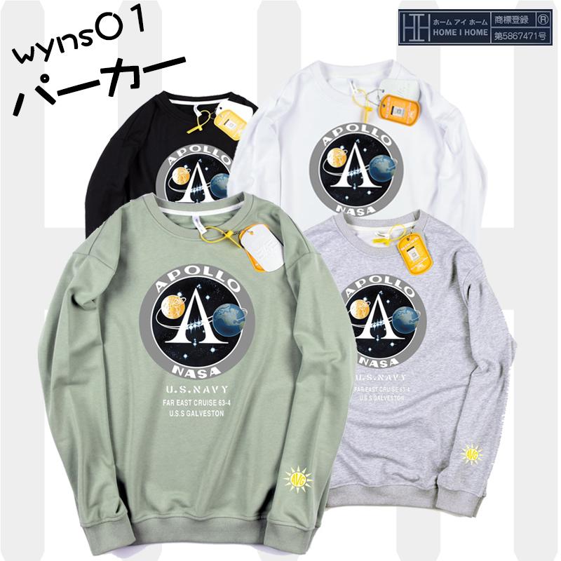 スウェット プルオーバーパーカー クルーネック イラストプリント ロゴ トップス カットソー Tシャツ 長袖 カジュアル ジャージ トレーナー Wyns01 夢価格 通販 Yahoo ショッピング