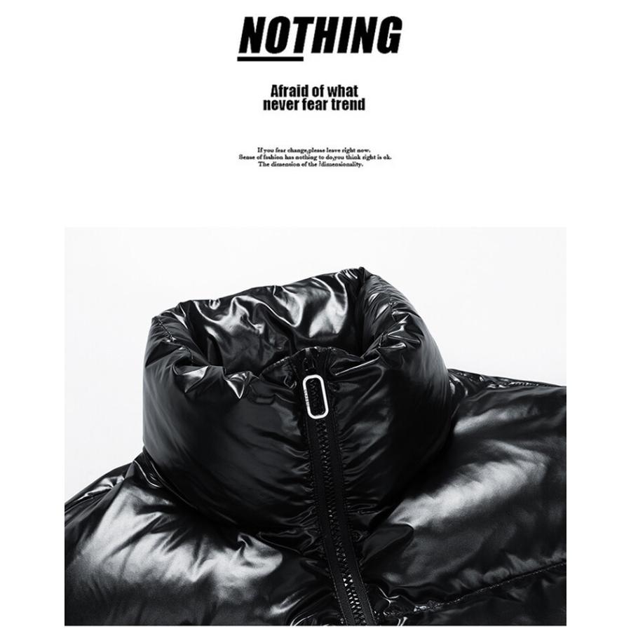 定番キャンバス ジャケット ダウンジャケット メンズ レディース ダウン 英文字 プリント おしゃれ 防寒 暖かい 冬物 ボリューム スタンドカラー Simbcity Net