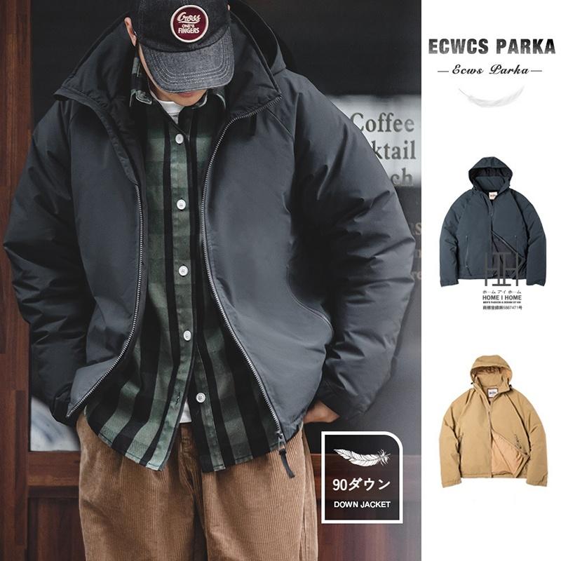 ホームアイホーム ダウンジャケット 90ダウン メンズ 防寒着 フード