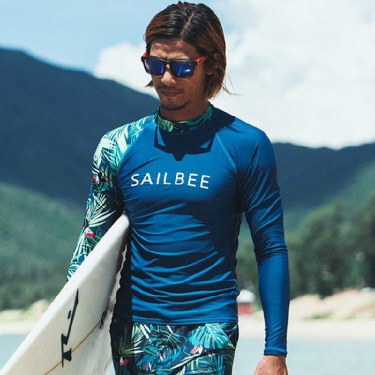 ホームアイホーム メンズ ラッシュガード 水着 長袖 柄物 サーフィン