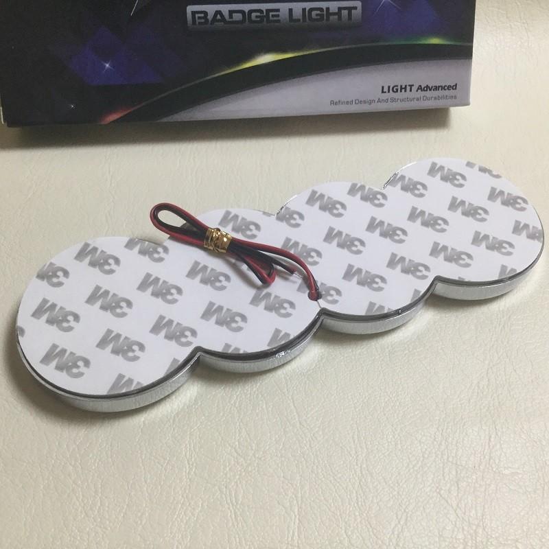 ⭕️よっしぃご連絡用 AUDI アウディ LEDエンブレム 交換式180mm 立体5Dタイプ 青色