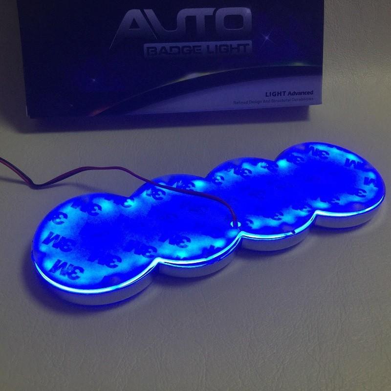 ⭕️よっしぃご連絡用 AUDI アウディ LEDエンブレム 交換式180mm 立体5Dタイプ 青色