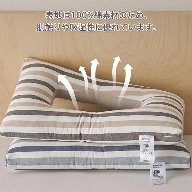 2個入✨枕 ピロー まくら 睡眠まくら 通気用穴あき 寝る人のサポート 低反発 ネット限定]イーズ サポートピロー 2点セット｜ピロー（枕