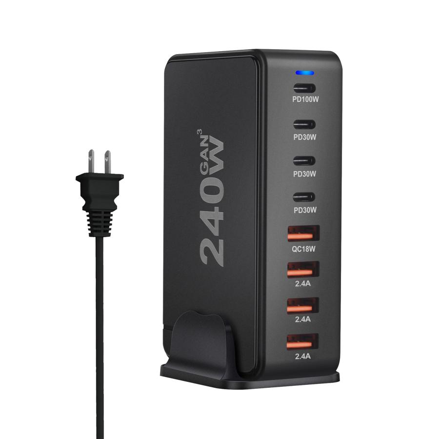 268W 240W USB Type-C PDデスクトップ充電器 3.0 急速充電 携帯 268W 240W USB Type-C PDデスクトップ充電器 3.0 急速充電 携帯