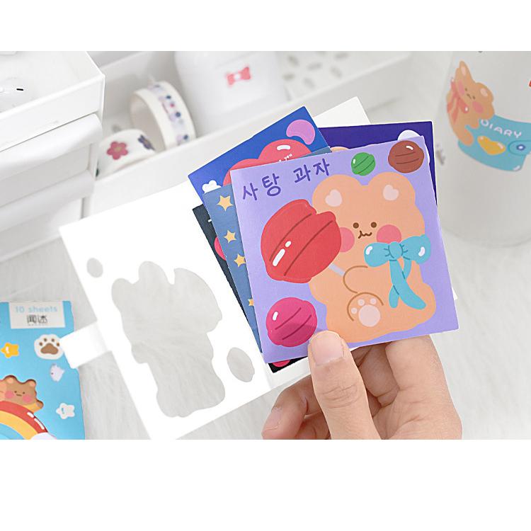 4種 熊兔甜心 かわいい クマ ウサギ イラスト 韓国ステッカー ハングル かわいい ステッカー シール デコステッカー I2 106 Yumekirara紙モノ専門店 通販 Yahoo ショッピング