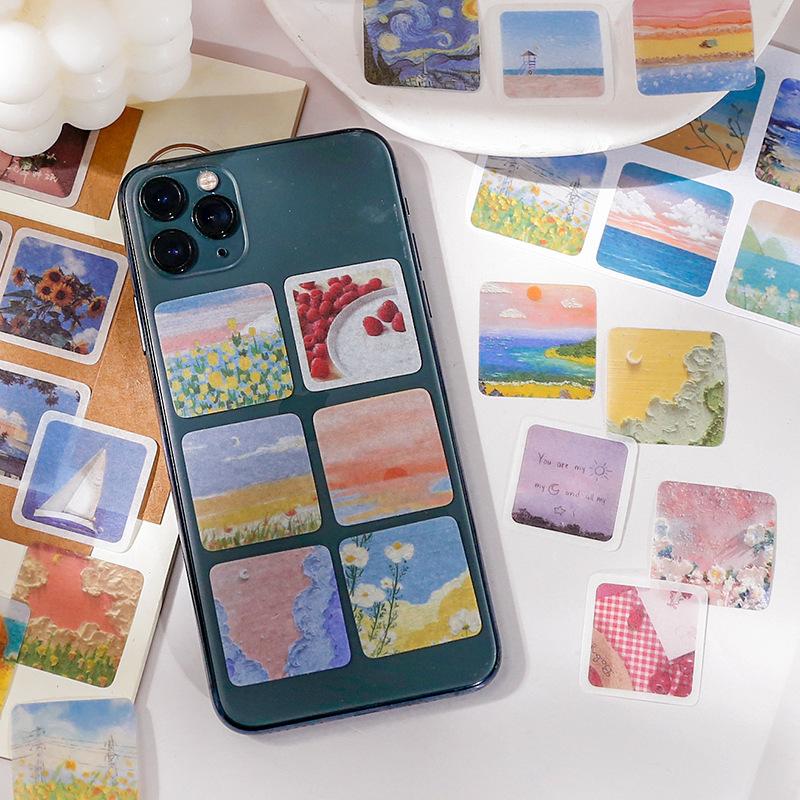 2種 200枚 ミニ 和紙シール 油絵風 インスタ風 写真風 デコステッカー ステッカー 海外 大量 フレークシール フォトシール 最大52%オフ! 小さい目 2種 200枚 ミニ 和紙シール 油絵風 インスタ風 写真風 デコステッカー ステッカー 海外 大量 フレークシール フォトシール 最大52%オフ! 小さい目