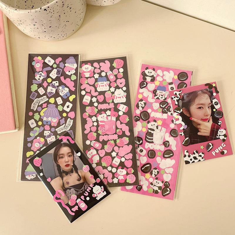 韓国雑貨屋さん　リボンシール　トレカデコ 韓国雑貨屋さんリボンシールトレカデコ