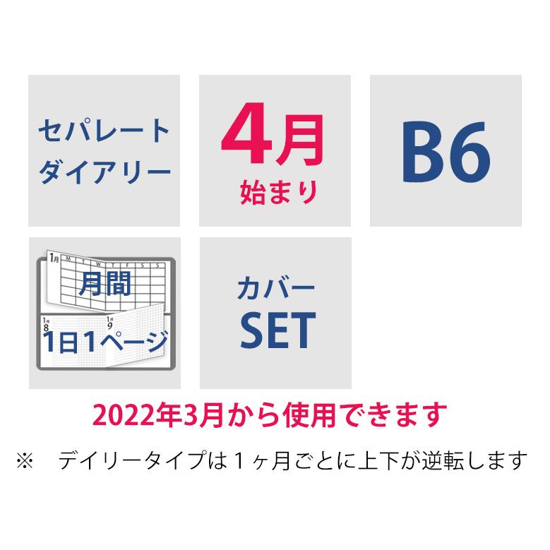 全てのアイテム 最終価格 手帳 セパレートダイアリー 22 4月始まり B6 デイリー マンスリー Kusumiカバー スケジュール帳 1日1ページ 伊藤手帳 Materialworldblog Com