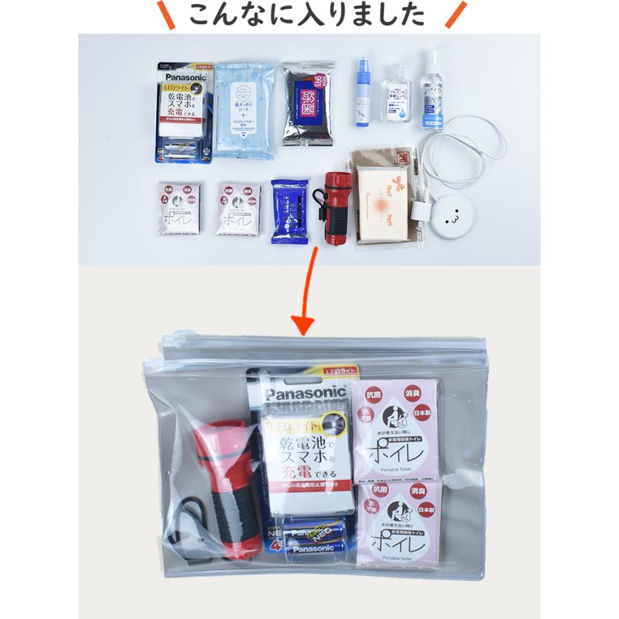 大きくまとめるんです 3ポケットクリアポーチ Big 大きめ 大容量 A5