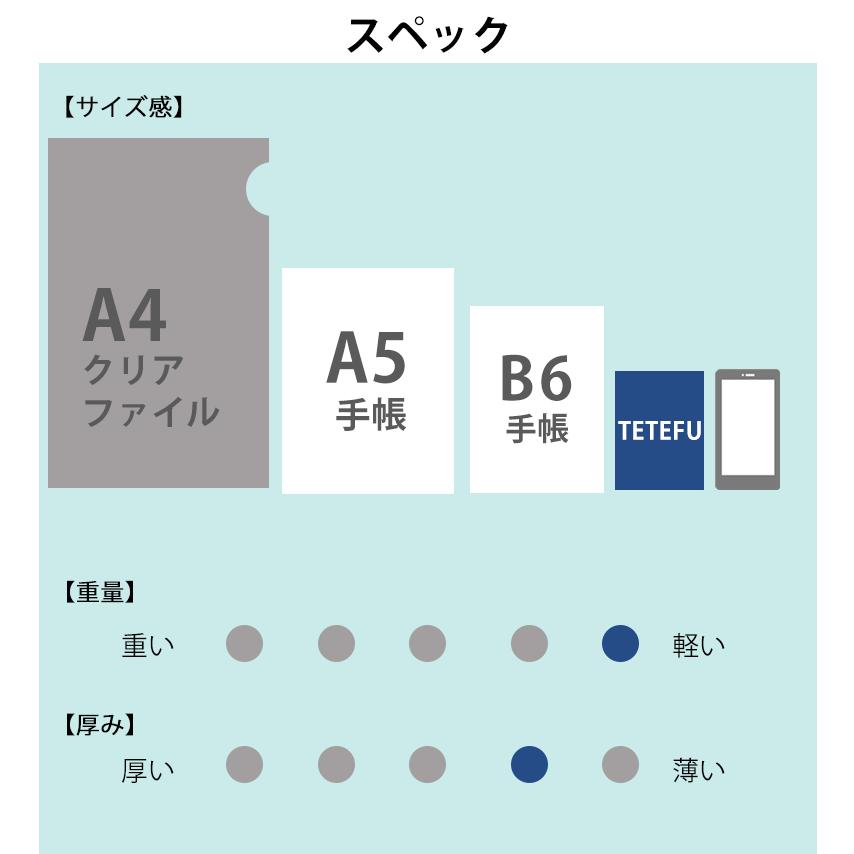 折りたためる手帳 TETEFU 2024 4月始まり マンスリー＆ウィークリー 【セット販売】 テテフ ガントチャート バーチカル 週間 伊藤手帳｜yumekirock｜18