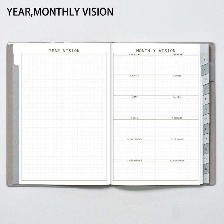 2026年 1月始まり 15分 週間バーチカル 1日を15分単位で見える化