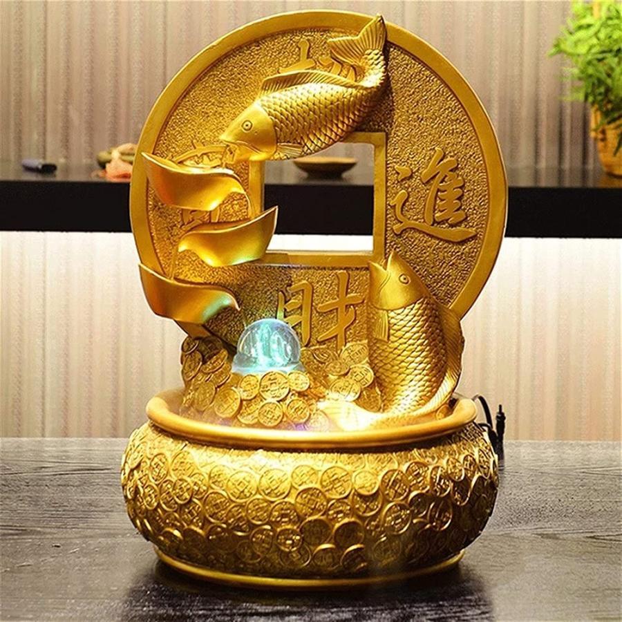 風水ホイール装飾 インゴット卓上噴水室内噴水 宝鉢 インテリア噴水 卓上噴水の装飾、現金牛の屋内噴水水中ポンプ屋内装飾のなだめるようなリラクゼーション 卓 風水ホイール装飾 インゴット卓上噴水室内噴水 宝鉢 インテリア噴水 卓上噴水の装飾 現金牛の屋内噴水水中ポンプ屋内装飾のなだめるようなリラクゼーション 卓