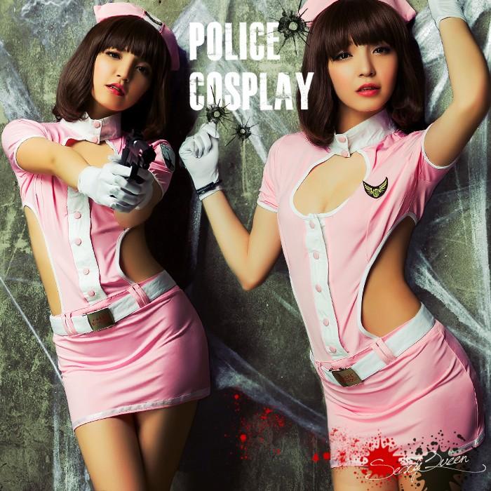 ハロウィン コスプレ ポリス 衣装 コスチューム セクシー ミニスカポリス ボディコンワンピース ピンク ポリスコスプレ ハロウィン Ds 夢line 通販 Yahoo ショッピング
