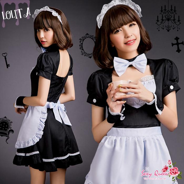 コスプレ メイド服 ウェイトレス ウェイトレス服 大人 セクシー 仮装 こすぷれ ゴスロリ 学園祭 文化祭 かわいい S M L Xl 2l ワンピース 黒 Ds444 夢line 通販 Yahoo ショッピング