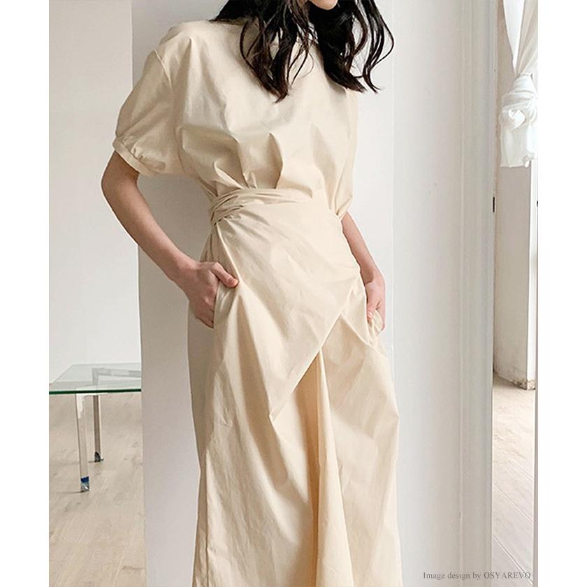 ワンピース レディース ワンピ 夏 半袖 マキシワンピース ロング ロング丈 マキシ丈 ウエストゴム 大人 上品 エレガント 春 きれいめ コットン100 Oso8297 夢line 通販 Yahoo ショッピング