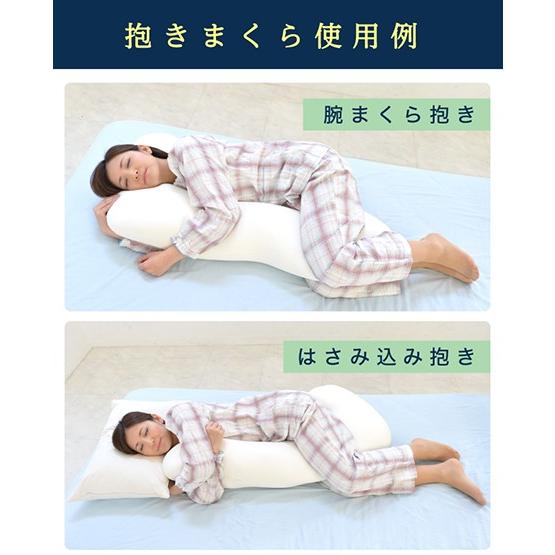 抱き枕 だきまくら 空間fit シリーズ もっちりフィットの抱きまくら 専用カバー付き FLEFiMA CCM 抱き枕 妊婦 もっちり抱き枕 株式会社ccmの画像