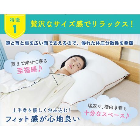 空間fitの夢まくら リラックス 2個セット ホテルタイプ 専用カバー付 