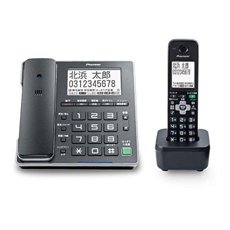 商品が購入 PIONEER コードレス留守番電話機 KuaL ブラック TF-VR85WE