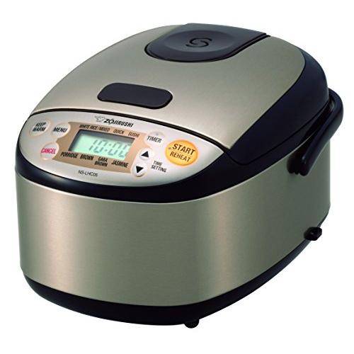 Zojirushi　NS-LHC05XT　Micom　Stainless　Rice　Zojirushi　by　Dark　Cooker　Warmer,　Brown