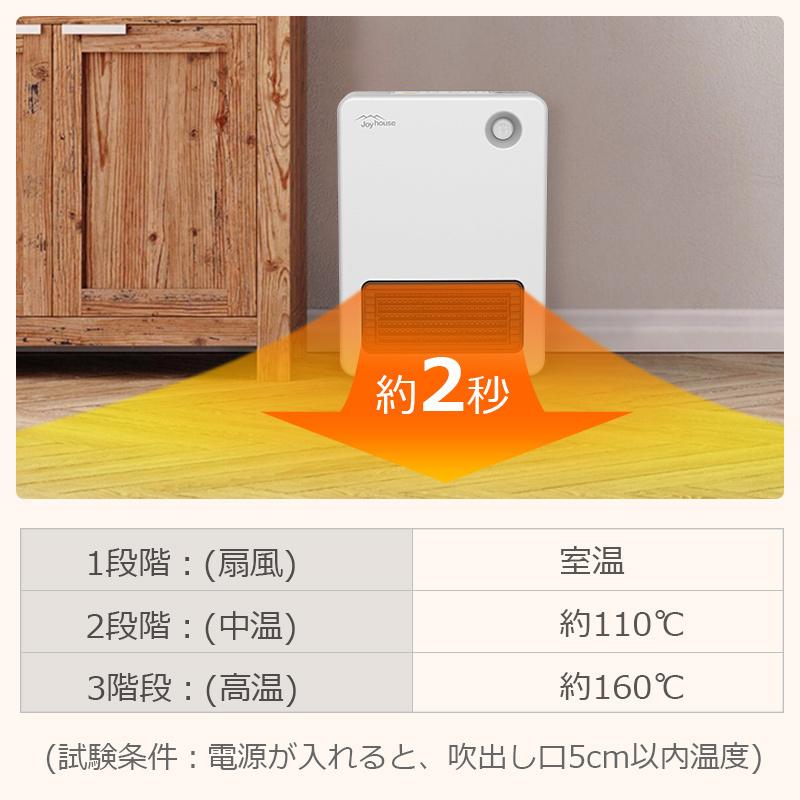 「1000円offクーポン」セラミックヒーター 人感センサー 小型 ヒーター 新生活 応援 1200W 即暖 3段階調温  ファンヒーター 電気ストーブ 省エネ 小型 暖房器具｜yumenomori｜07