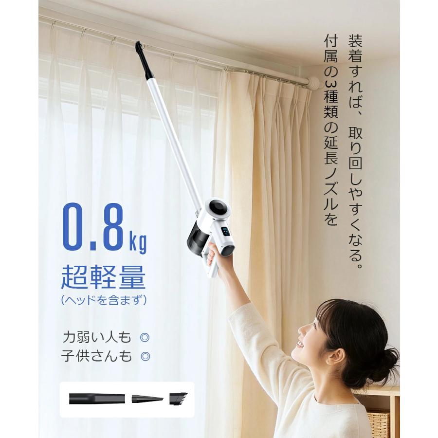 Joyhouse 「クーポンで6,980円」掃除機 コードレス 45000Pa吸引力 45分