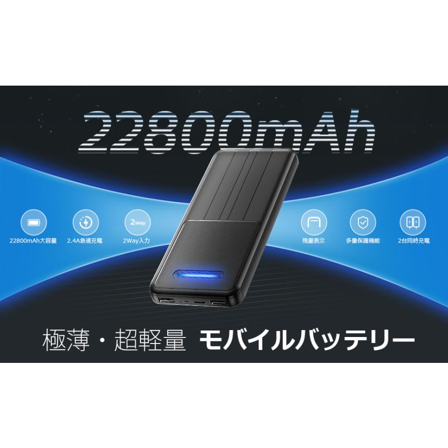 2025最新 モバイルバッテリー 22800mAh 大容量 急速充電 2台同時 2025最新 モバイルバッテリー 22800mAh 大容量 急速充電 2台同時