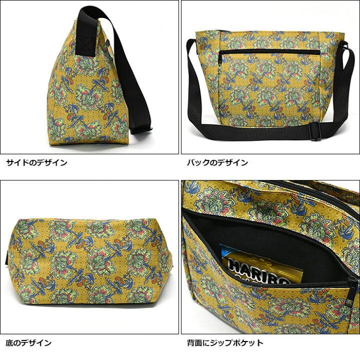 フラワーラタプリント折り畳める軽量コンパクトショルダーバッグ 