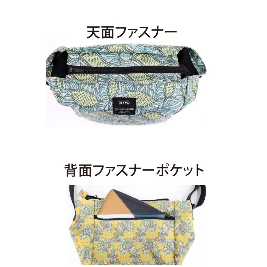 フラワーラタプリント折り畳める軽量コンパクトショルダーバッグ 