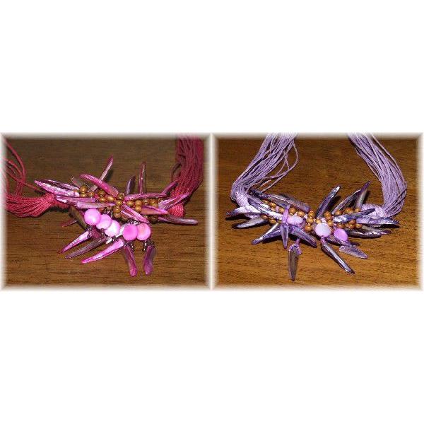 50%off】バリ島直輸入 貝/シェルネックレス(3色有) : ゆめのれんドット 