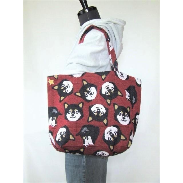 愛犬家におすすめ 犬顔イラストゴブラン調トートバッグ 現品のみ Fw 718 73 ゆめのれんドットコム 通販 Yahoo ショッピング