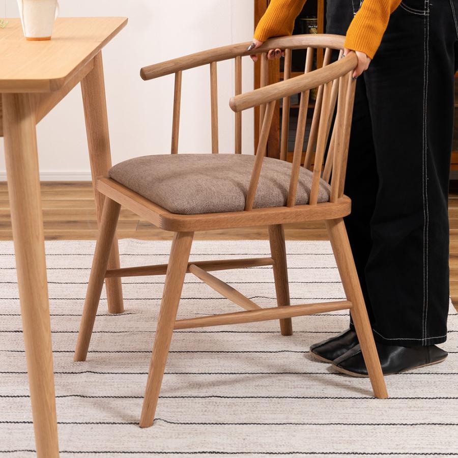 チェア 肘付き ダイニングチェア 完成品 北欧 耐久性・耐水性が高い