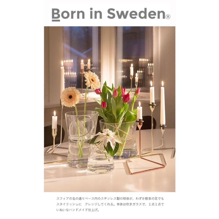 北欧雑貨 Born in Sweden  スフィア・ベース（S） ステンレス/コッパー/ゴールド Sphere Vase 花瓶 おしゃれ 人気の画像