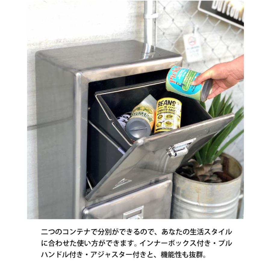 DULTON ダルトン トラッシュカン ダブルデッカー 無骨なゴミ箱 2 DULTON ダルトン トラッシュカン ダブルデッカー 無骨なゴミ箱 2
