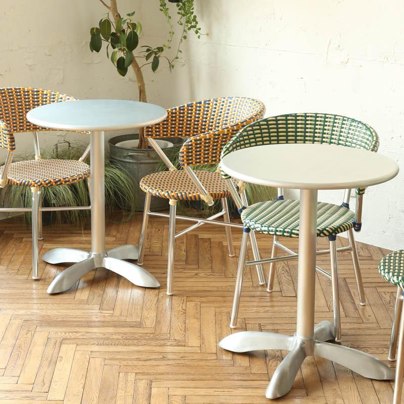 ダルトン アルミニウム ラウンドテーブル 円形 屋外 カフェテーブル ガーデン用 DULTON（ダルトン） 雑貨 アルミニウム ラウンド テーブル 60 ALUMINUM