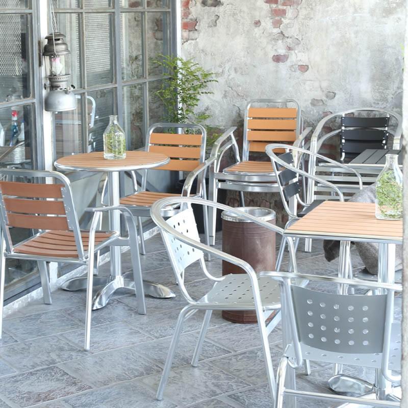 DULTON（ダルトン） アルミニウム カフェチェアーALUMINUM CAFE CHAIR