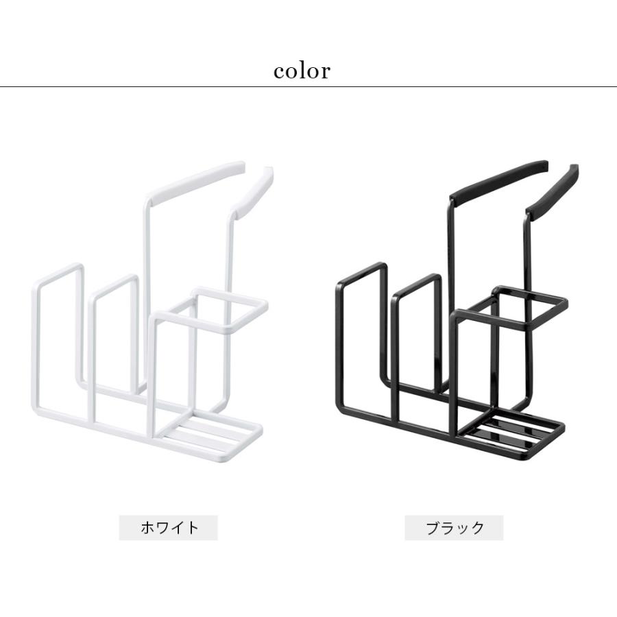 蛇口にかけるスポンジ＆ブラシホルダー タワー ホワイト ブラック おしゃれ 人気｜yumeoffice｜16