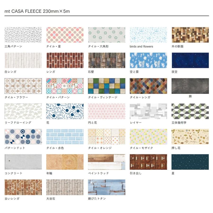 (セット商品) mt CASA FLEECE オリジナル 約10平米分 9本セット (230mm×5m) ロール 壁などの広い面に はがせる ウォールステッカー キッチン カモ井_4