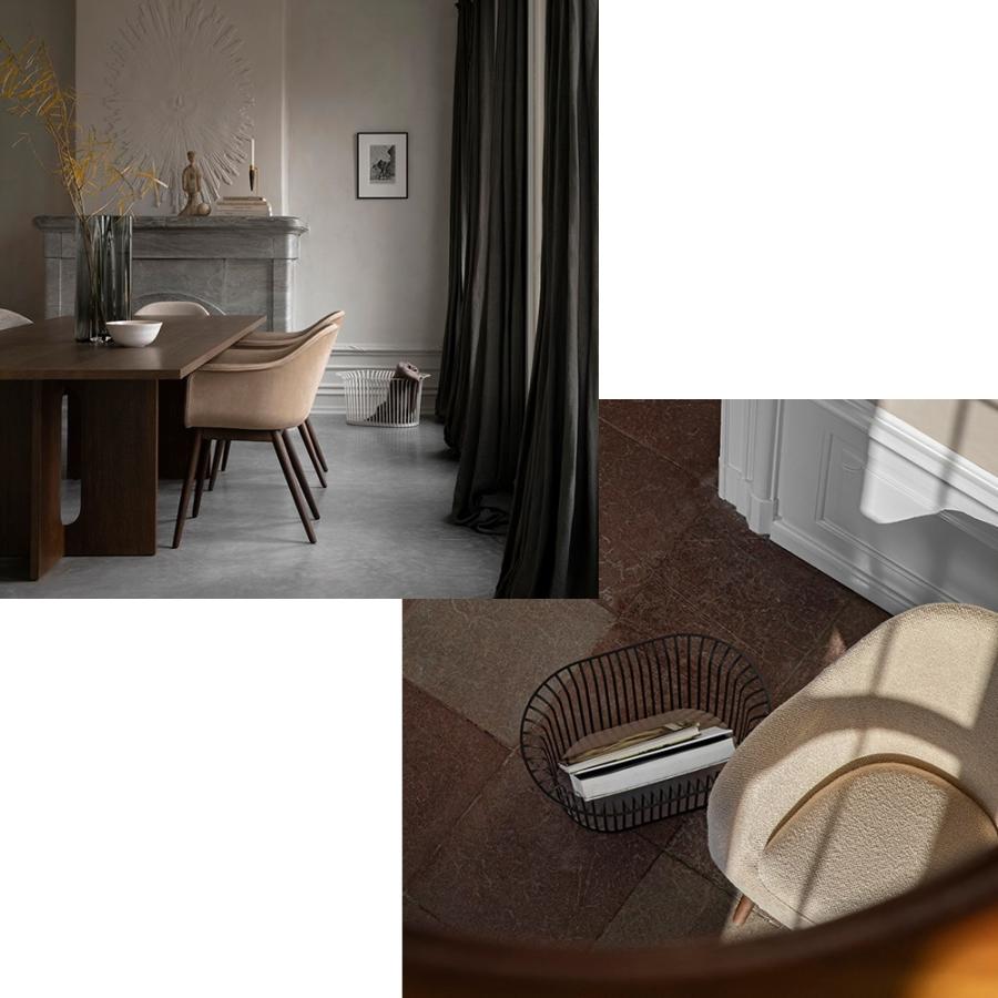 menu リボンバスケット アイボリー 正規輸入品 北欧 おしゃれ 人気