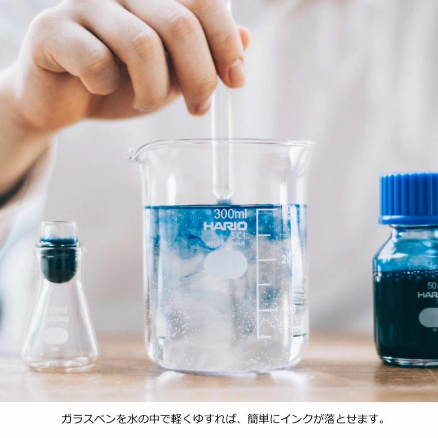 セット商品) ハリオ正規販売 ガラスペン＆インクポットセット 心を