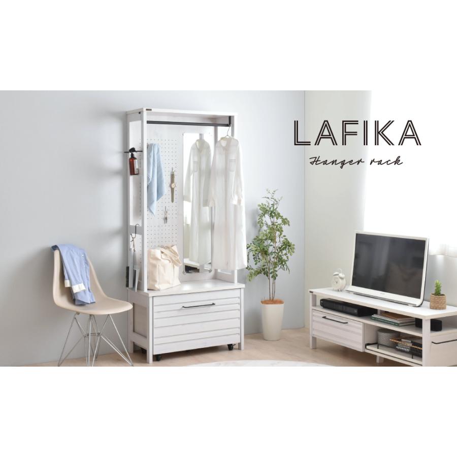 LAFIKA（ラフィカ）ハンガーラック ハンガーラック ワードローブ 衣類収納 おしゃれ 北欧 ホワイト 白 幅80cm 80cm おしゃれ｜yumeoffice｜02