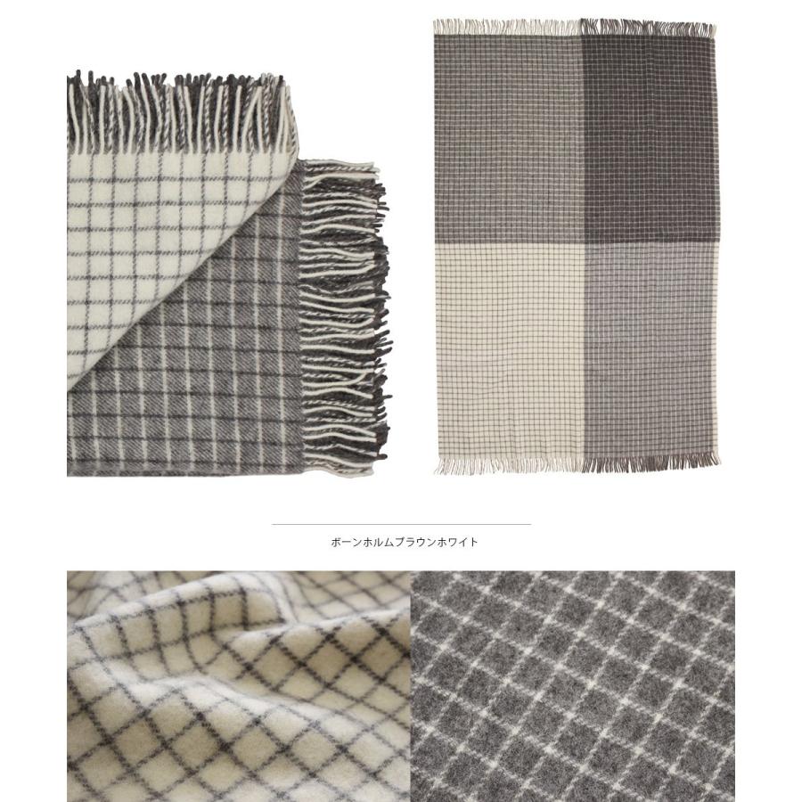 北欧雑貨 Silkeborg Uldspinderi スローケット (約140x240cm) 毛布